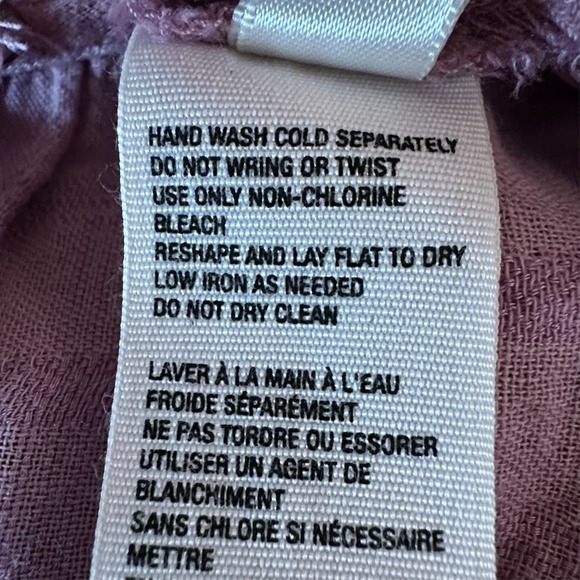 Free People Edie Dress Women XS Boho Cottage Romantic Oversized Button Gauzy - Picture 9 of 10